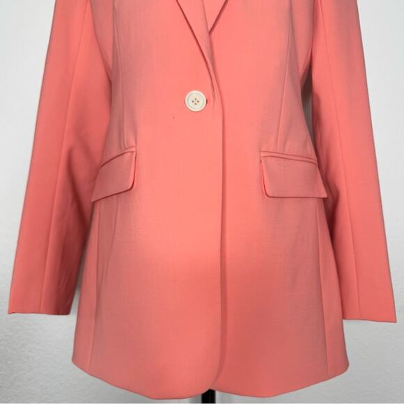 J. Crew Tollegno 1900 Italian Stretch Wool Long Parke Blazer #AJ897 Size 4 - Picture 4 of 11